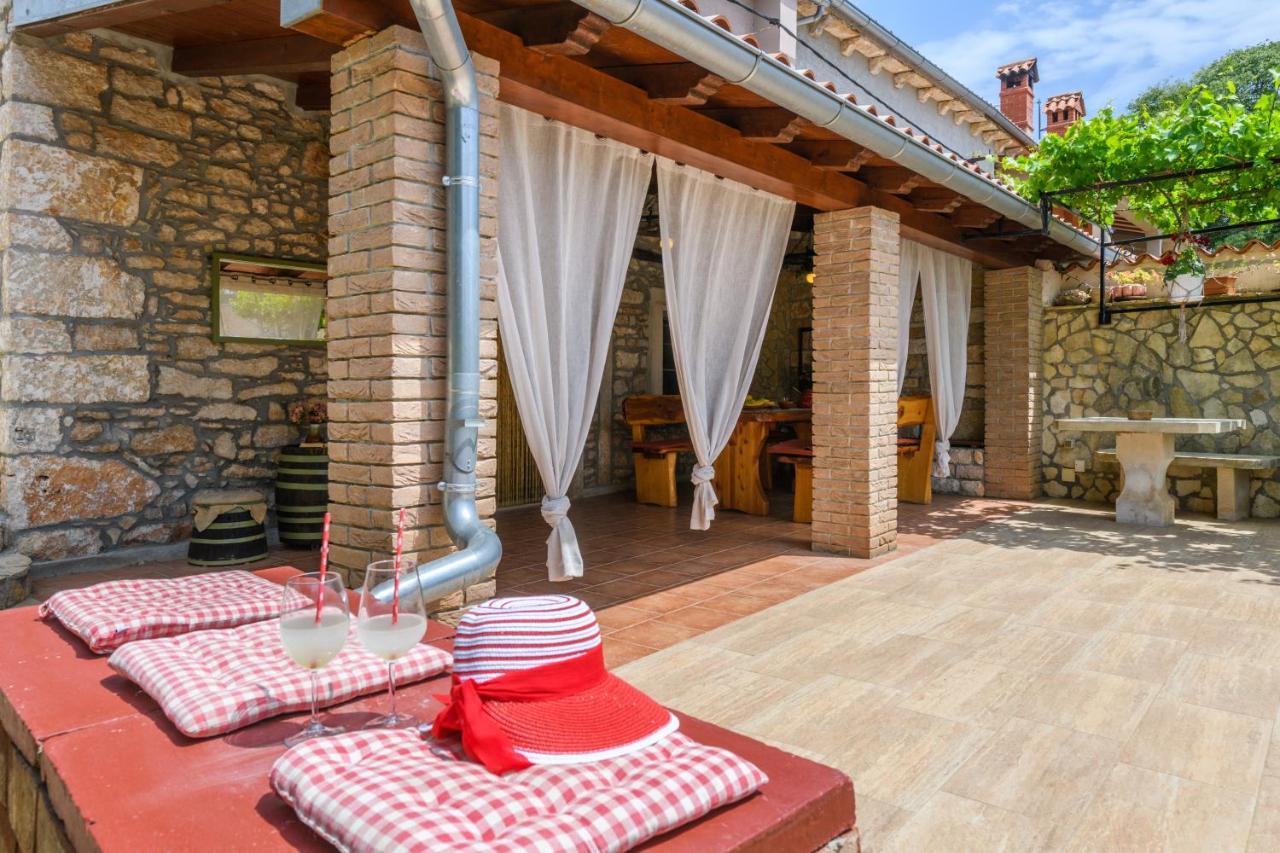 Rustic Istrian House Varesco Villa Krnica Dış mekan fotoğraf