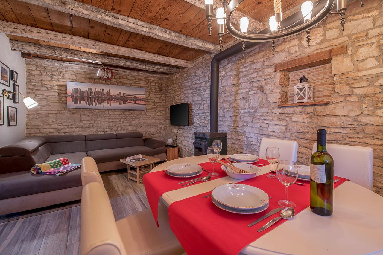 Rustic Istrian House Varesco Villa Krnica Dış mekan fotoğraf